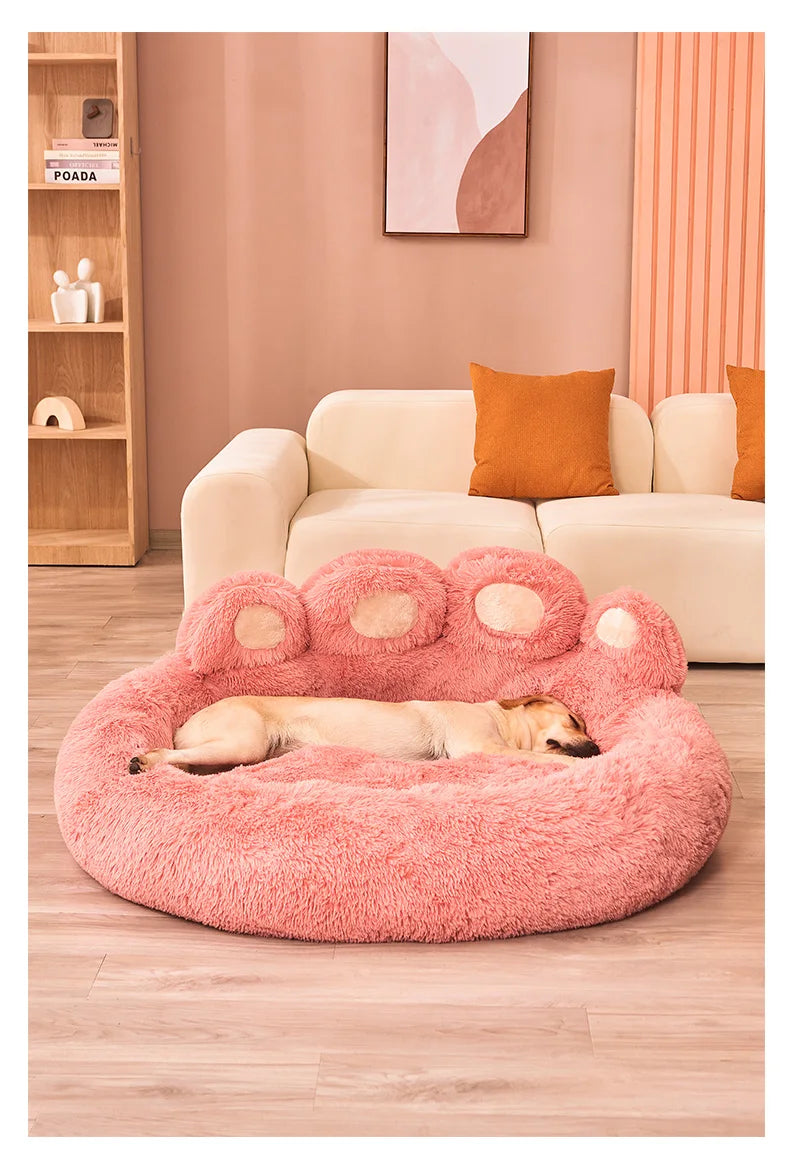 Fluffy Warm Plush Pet Sofa Bed