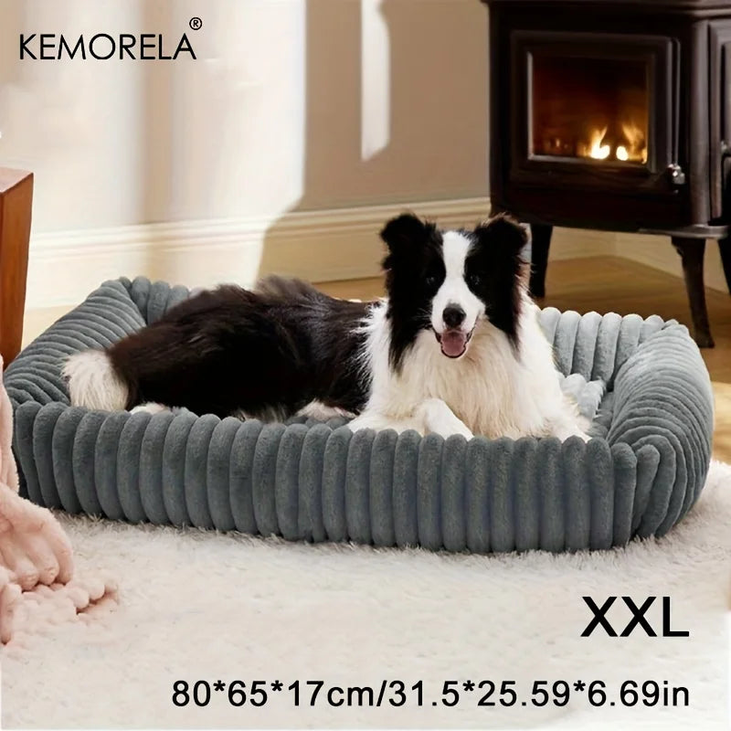 Orthopedic Plush Support Dog Mattress Bed
