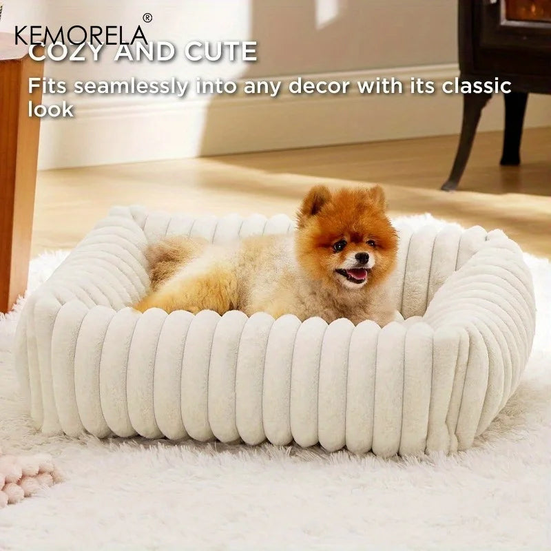 Orthopedic Plush Support Dog Mattress Bed