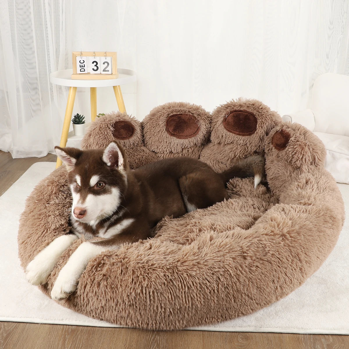 Fluffy Warm Plush Pet Sofa Bed
