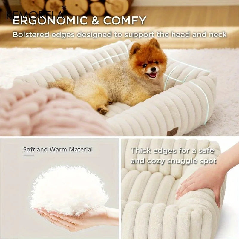 Orthopedic Plush Support Dog Mattress Bed