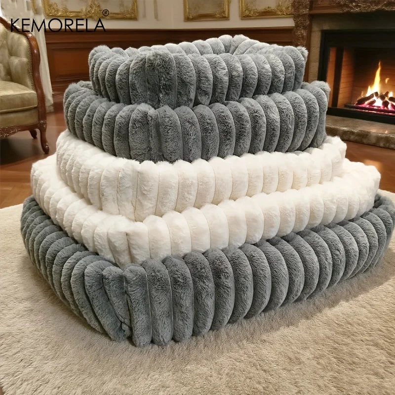 Orthopedic Plush Support Dog Mattress Bed